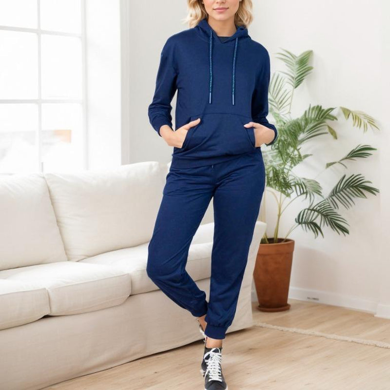 Marine Comfort Bridal Hoodie Set - Long Sleeve Women's Outfit