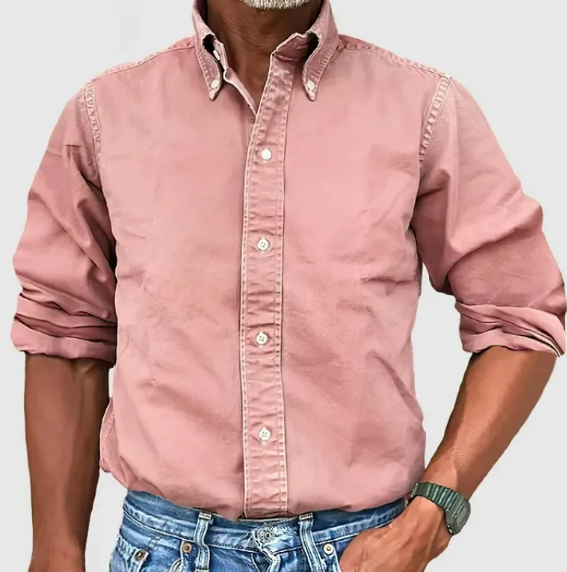 Vivelo Life Chic Lapel Long Sleeve Shirt
