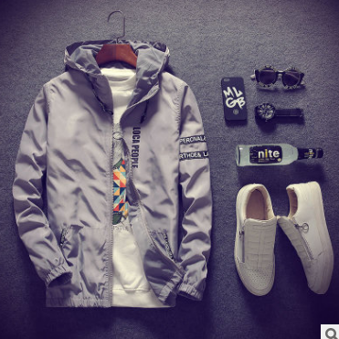 Vivelo Life Men Lettered Hooded Jacket