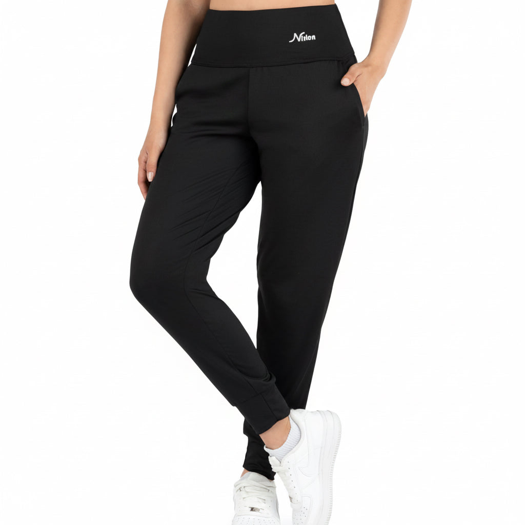 Nirlon women's lightweight athletic joggers - detail view