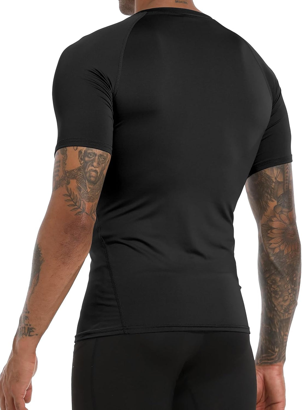 Vivelo Life Men's Cool Dry Compression Sports  T-Shirts - Available in Packs of 1, 3, or 5 (Short/Long Sleeve)