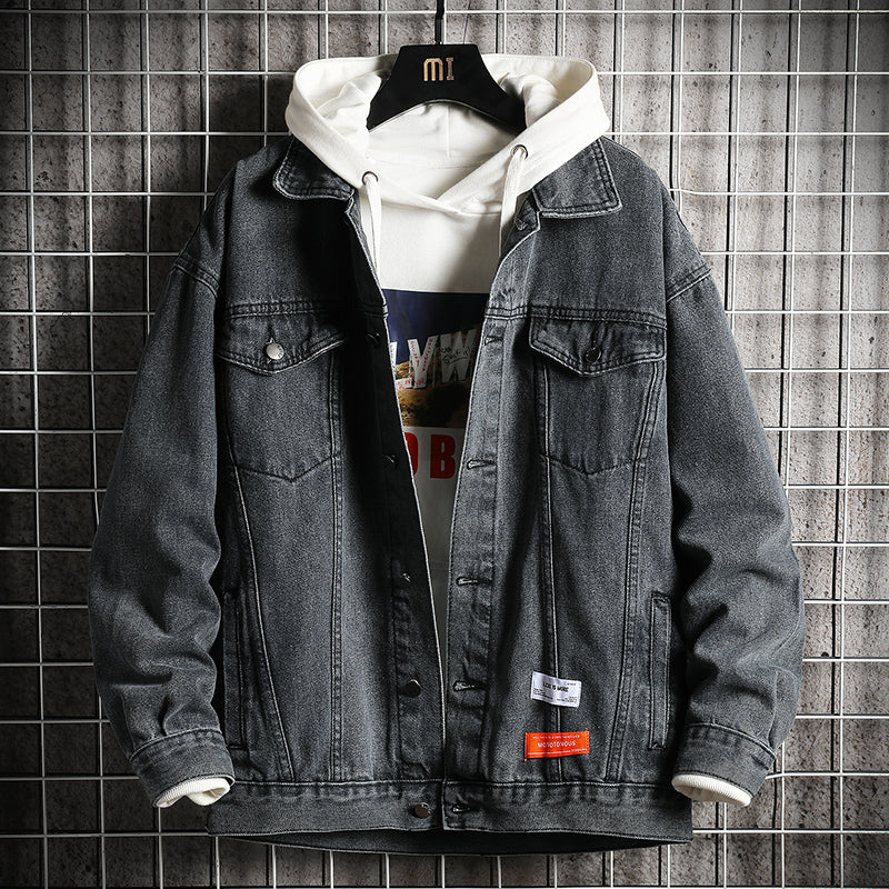 Vivelo Life Men's Casual Denim Jacket