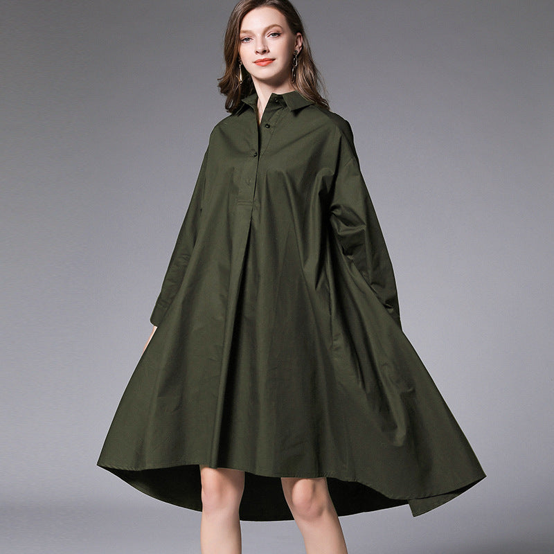Chic Loose Fit Shirt Dress