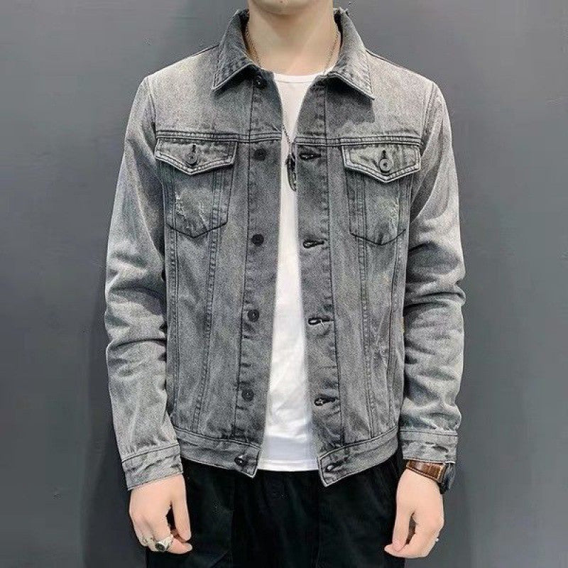 Vivelo Life Men's Casual Denim Jacket