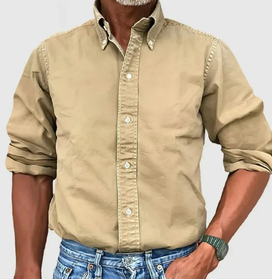 Vivelo Life Chic Lapel Long Sleeve Shirt