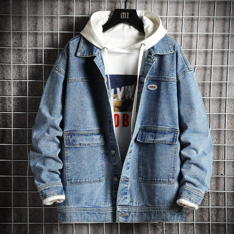 Vivelo Life Men's Casual Denim Jacket