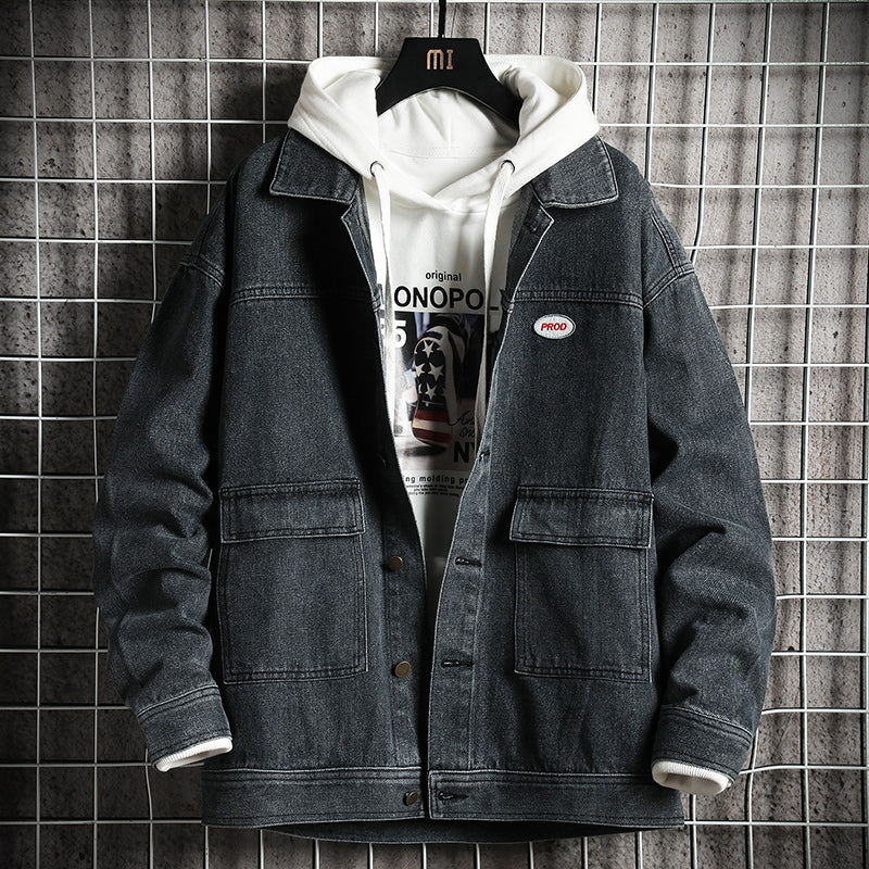 Vivelo Life Men's Casual Denim Jacket