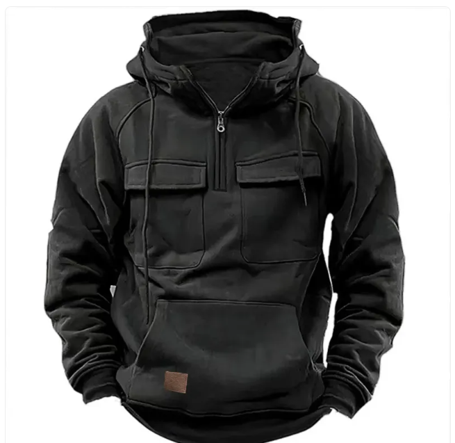 Vivelo Life  Men's Solid Color Casual Sweatshirt