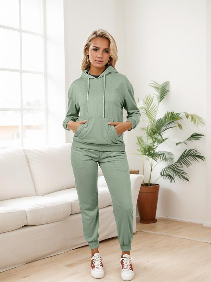 Marine Comfort Bridal Hoodie Set - Long Sleeve Women's Outfit