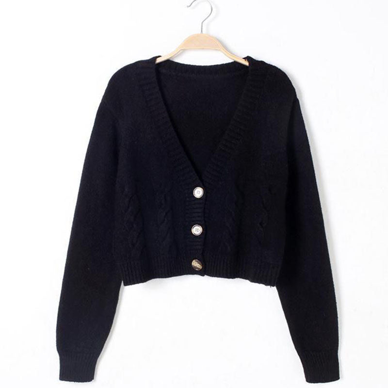Lucyever Chic Short Cardigan Sweater Tops