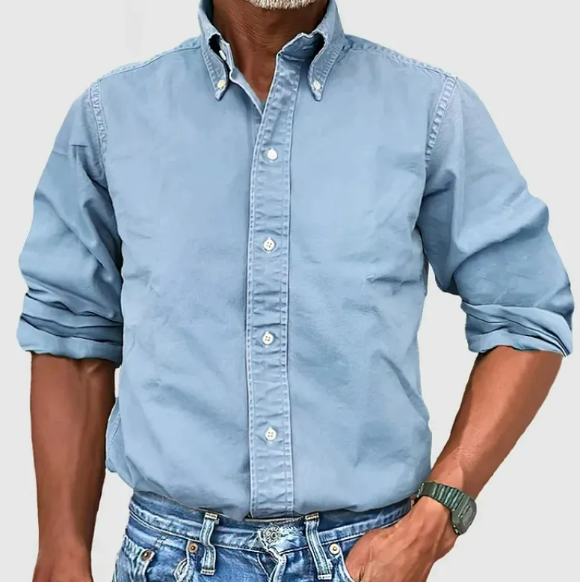 Vivelo Life Chic Lapel Long Sleeve Shirt