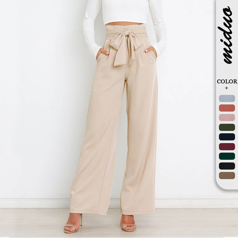 Stylish High-Waisted Work Pants