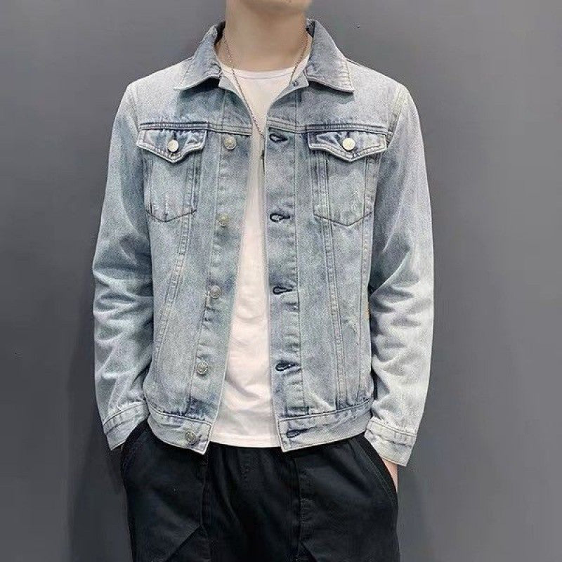 Vivelo Life Men's Casual Denim Jacket