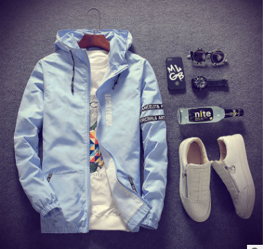Vivelo Life Men Lettered Hooded Jacket