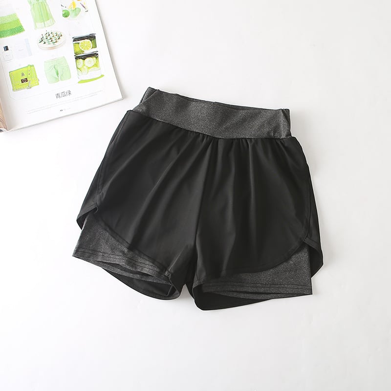 BreezeFit High-Waist Gym Shorts