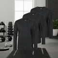 FlexFit 4-Pack Men's Long Sleeve Performance Tee