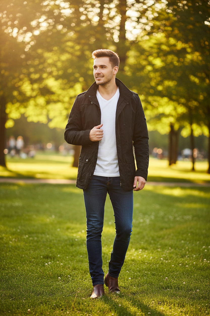Men's All-Purpose Stylish Jackets - Black