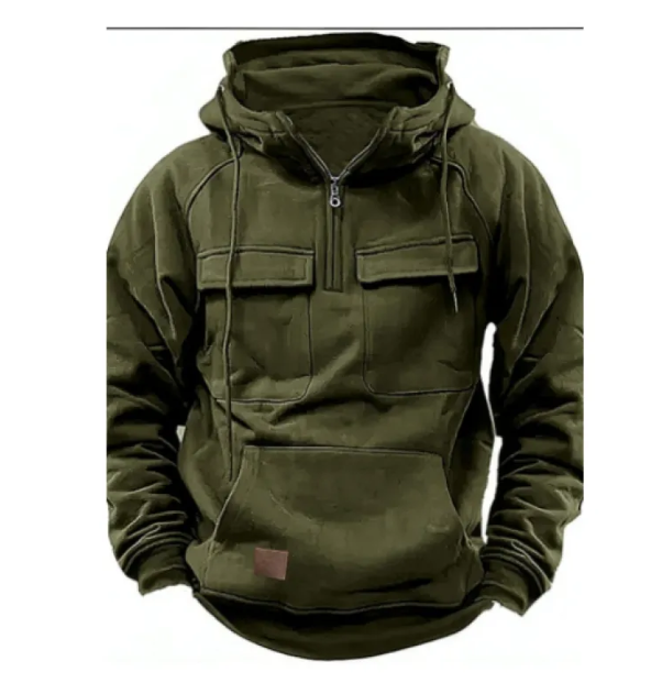 Vivelo Life  Men's Solid Color Casual Sweatshirt