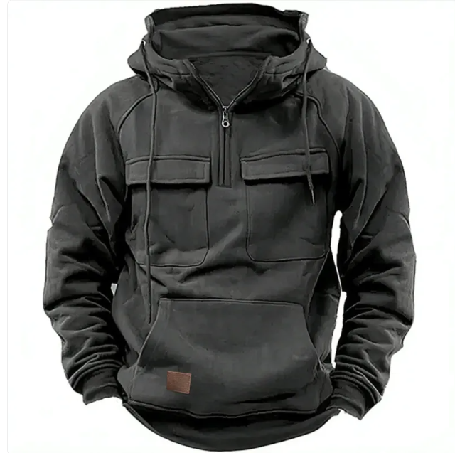 Vivelo Life  Men's Solid Color Casual Sweatshirt