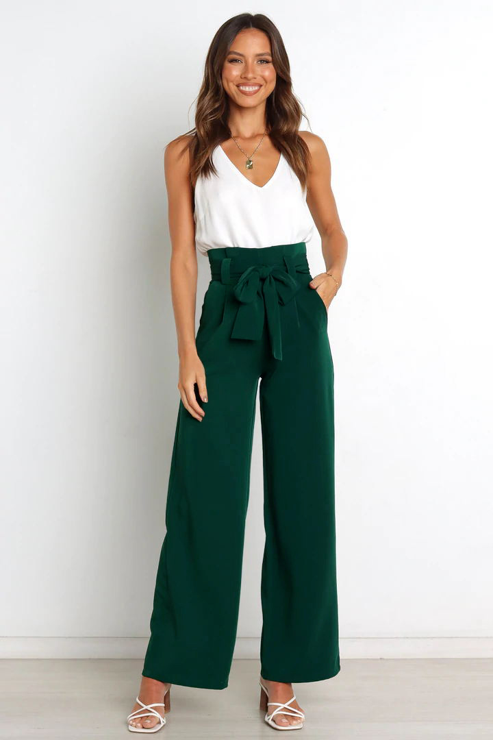 Stylish High-Waisted Work Pants
