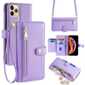 Arsealy Crossbody Leather Wallet Case