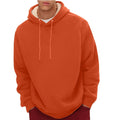 Sherpa lined thermal hoodie pullover for men - front view