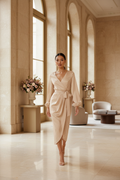 Champagne Dress - Luxury Hotel Lobby
