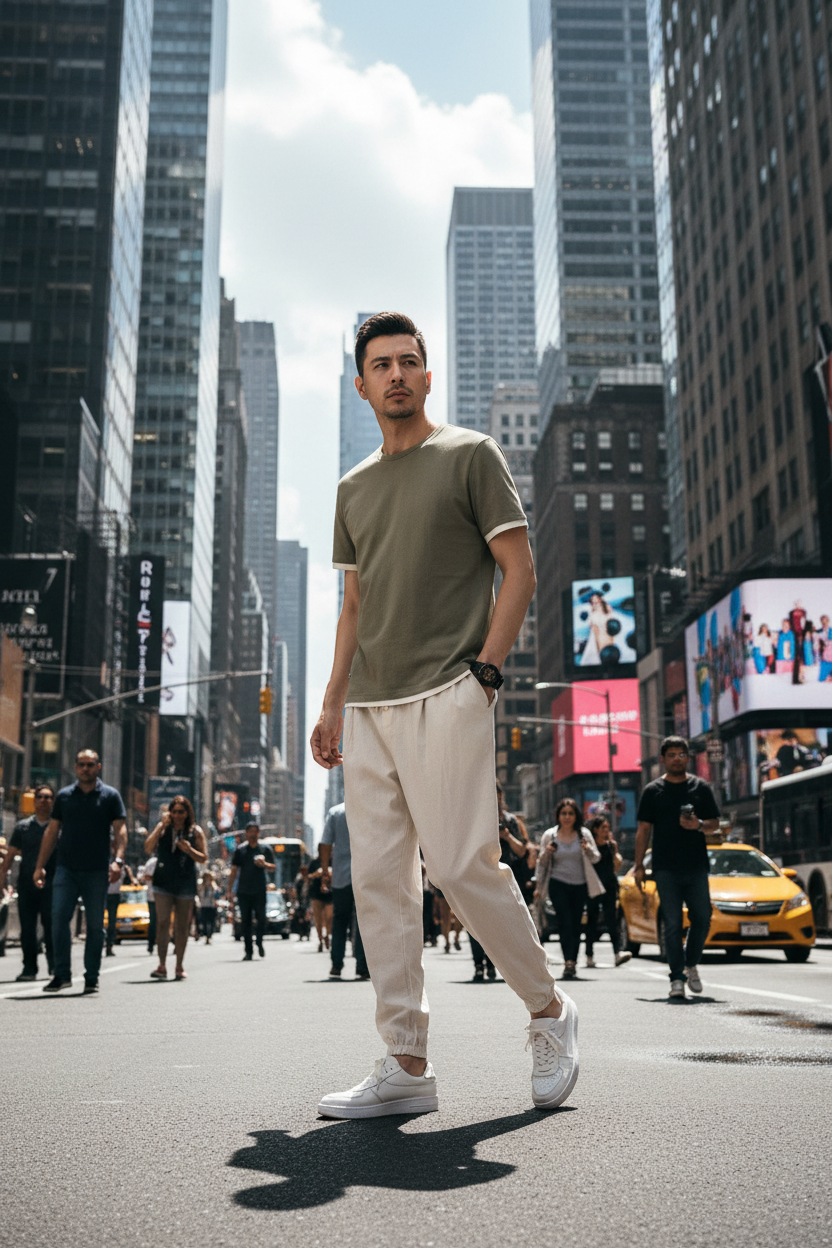 Cotton-Linen Pants – City Walk (Men)