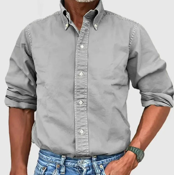 Vivelo Life Chic Lapel Long Sleeve Shirt