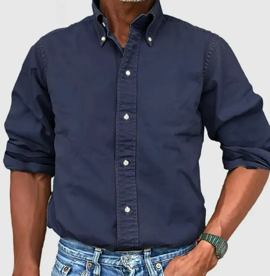 Vivelo Life Chic Lapel Long Sleeve Shirt
