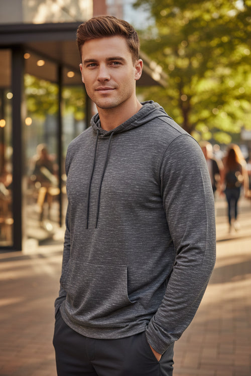 Holloway Monterey sport hoodie in carbon - lifestyle