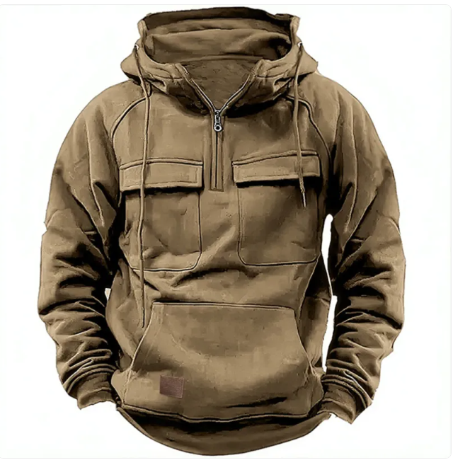 Vivelo Life  Men's Solid Color Casual Sweatshirt