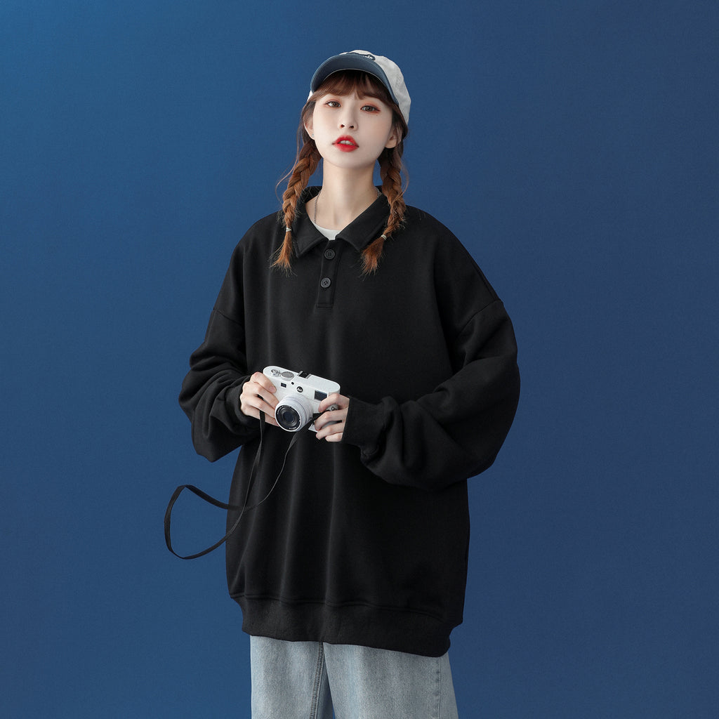 Versatile Long-Sleeved Blouse for Autumn