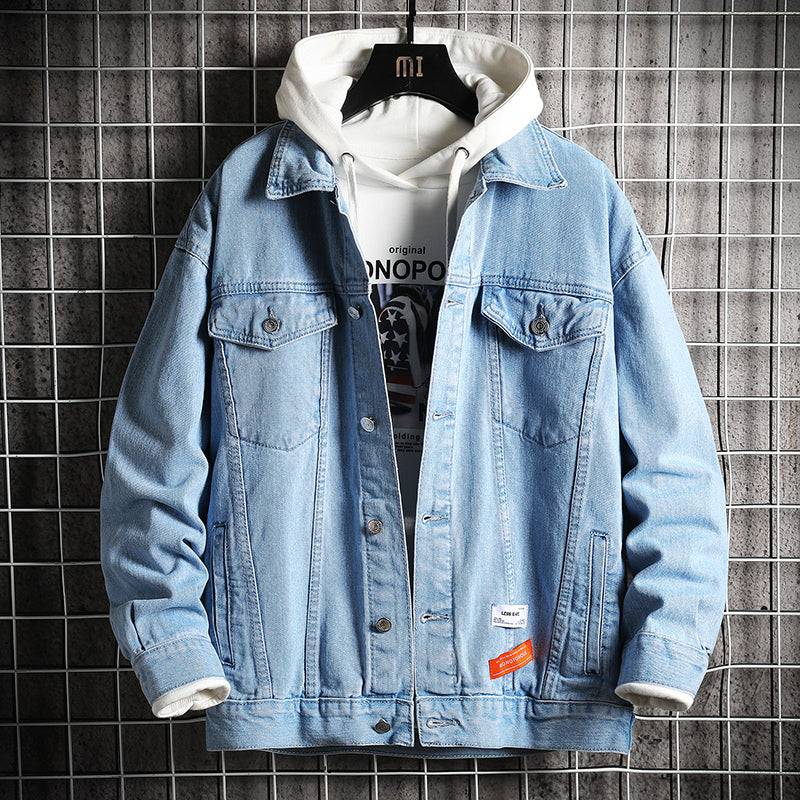 Vivelo Life Men's Casual Denim Jacket