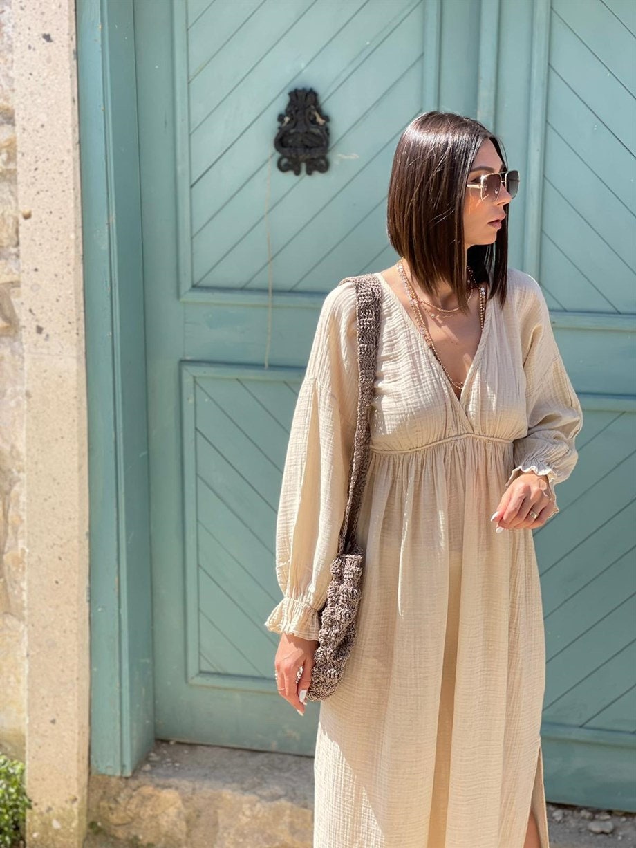 Eco-friendly cotton goddess gown 