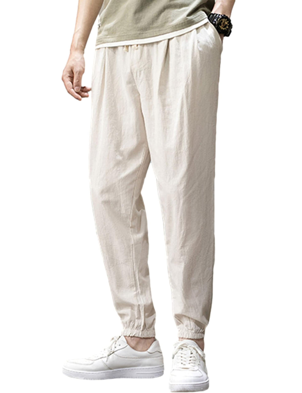 Zontroldy easy-breathe cotton-linen pants - lifestyle