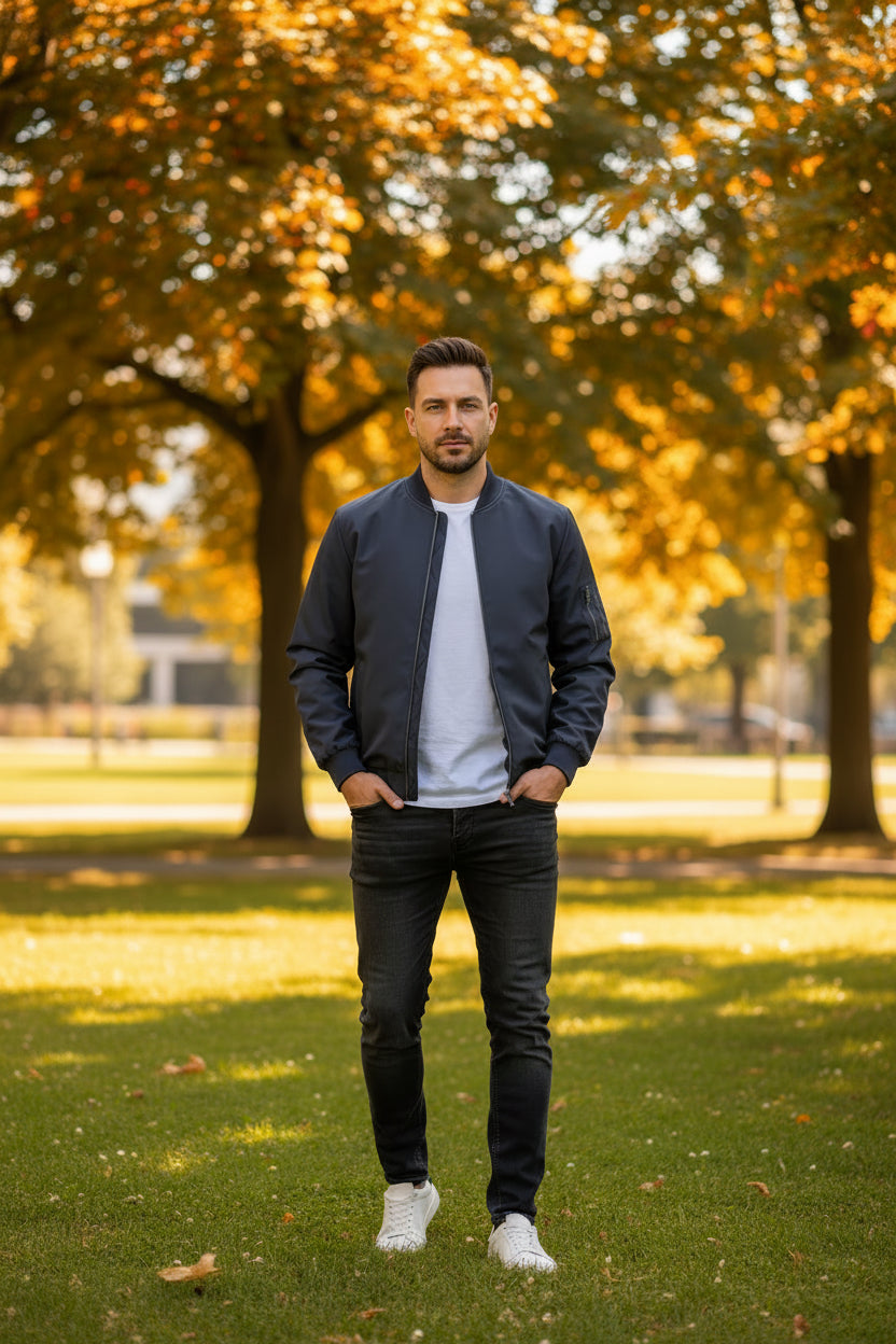 KEFITEVD Casual Bomber for Men