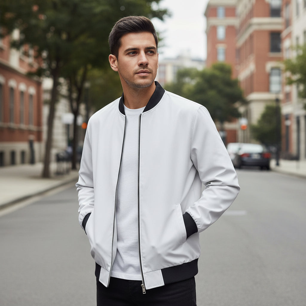 MAGCOMSEN Men's Lightweight Bomber Jacket