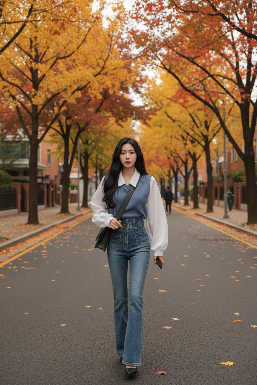 K-Fashion Polo Top - Street