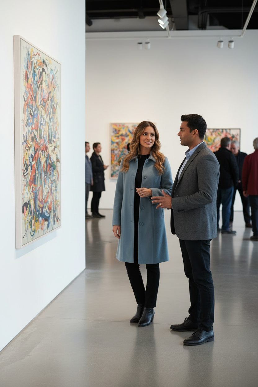 Pea Coat - Art Gallery with Companion