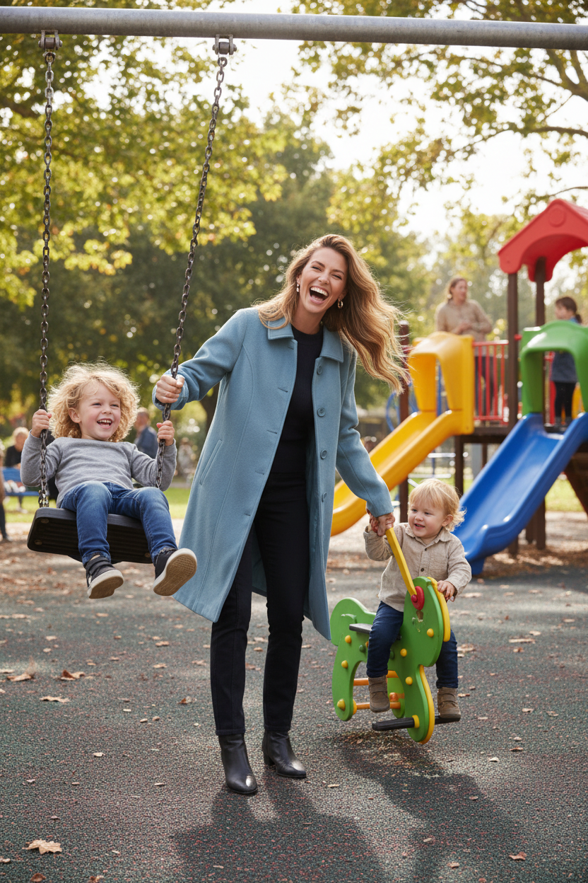 Pea Coat - Playground with Kids