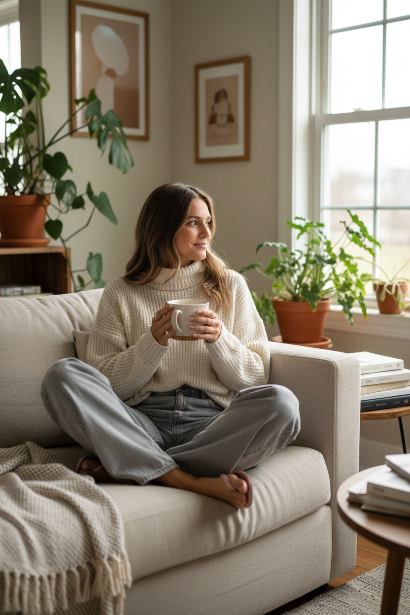 Vintage Loose Jeans - At Home